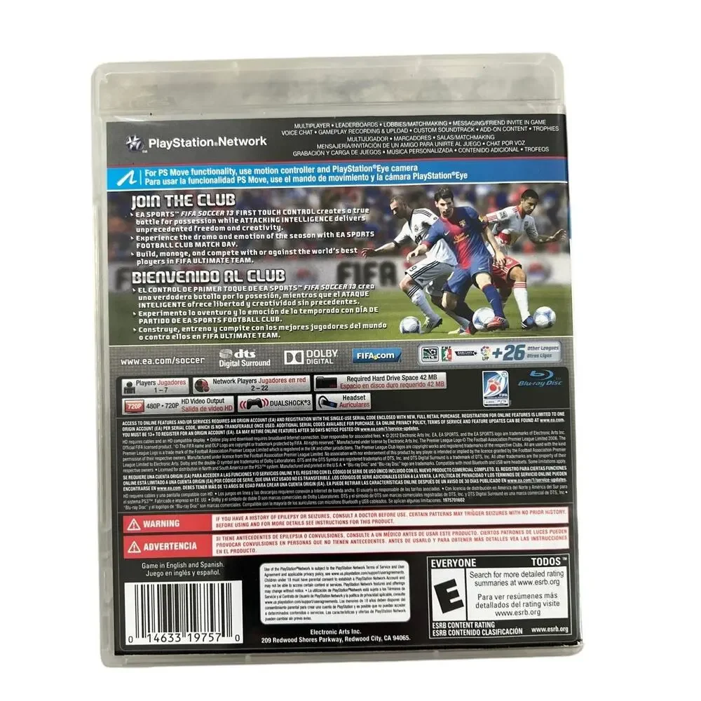 Fifa Soccer 13 Sony Playstation (2012)  3 Complete in Box Messi